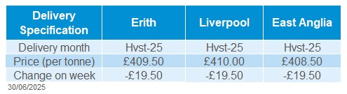 Market report weekly prices